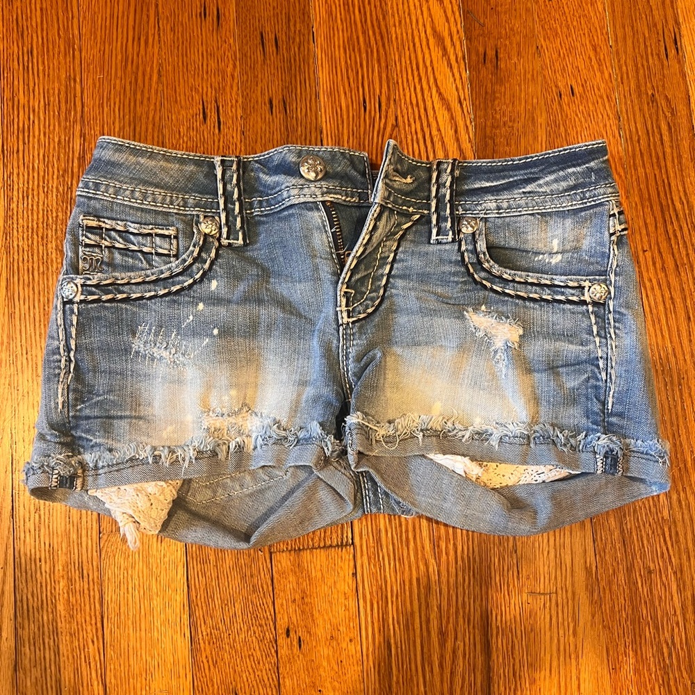 Denim Distressed MissMe Women Shorts